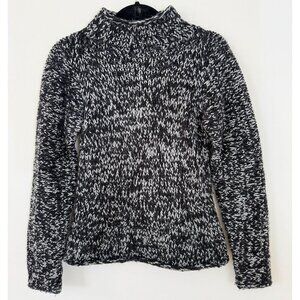 Belstaff England Black & White 100% Cashmere Sweater